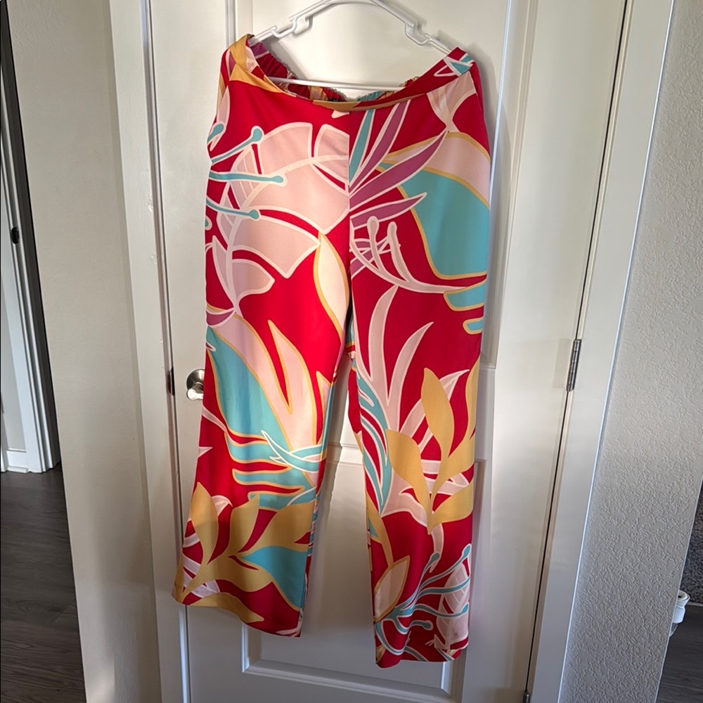 Alex Marie Red Wide Leg Jumpsuit